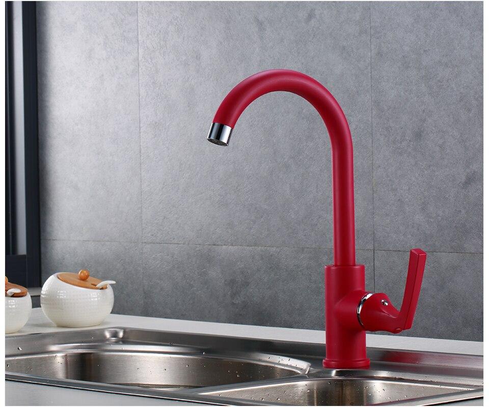 Reed - Single Handle Kitchen Faucet - Nordic Side - 3-14, modern-pieces