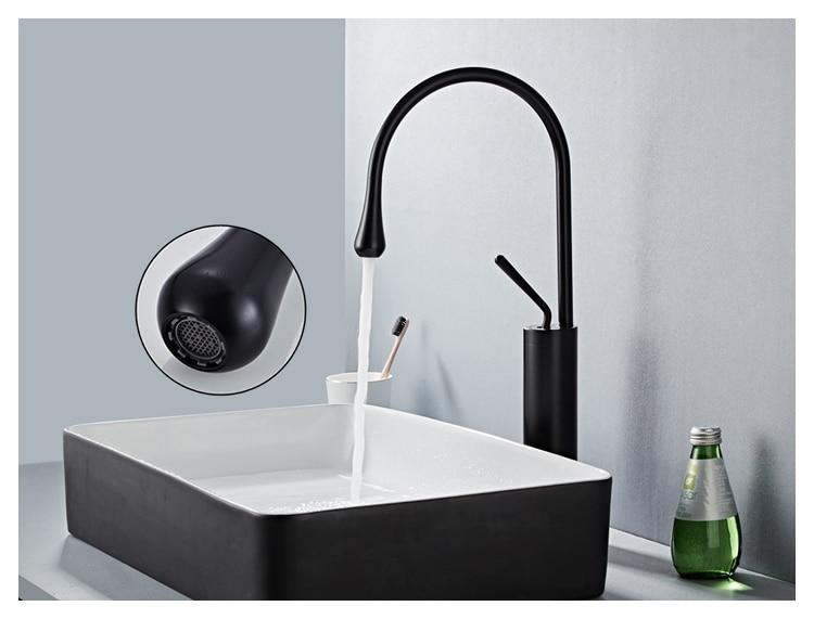 Raffeto - Brass Crane Bathroom Faucet - Nordic Side - 03-12, modern-pieces