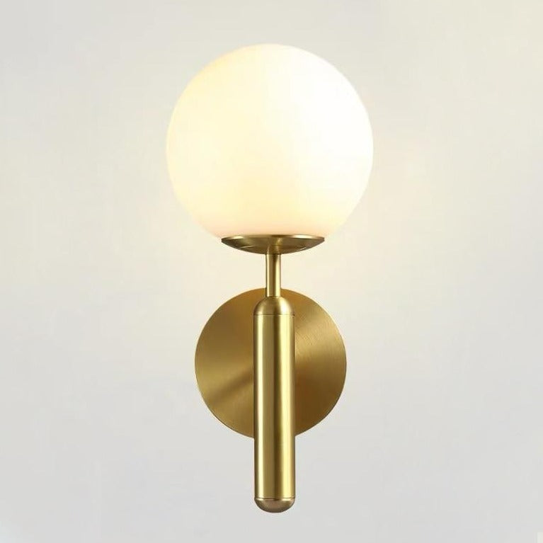 Modern Glass Globe Wall Sconce