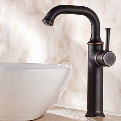 Anaia - Vintage Style Brass Bathroom Faucet - Nordic Side - 03-19, modern-farmhouse