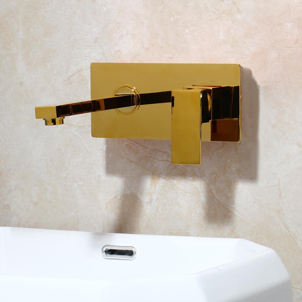 Laney - Wall Mounted Brass Nozzle Bathroom Faucet - Nordic Side - 03-27, feed-cl0-over-80-dollars, modern-pieces