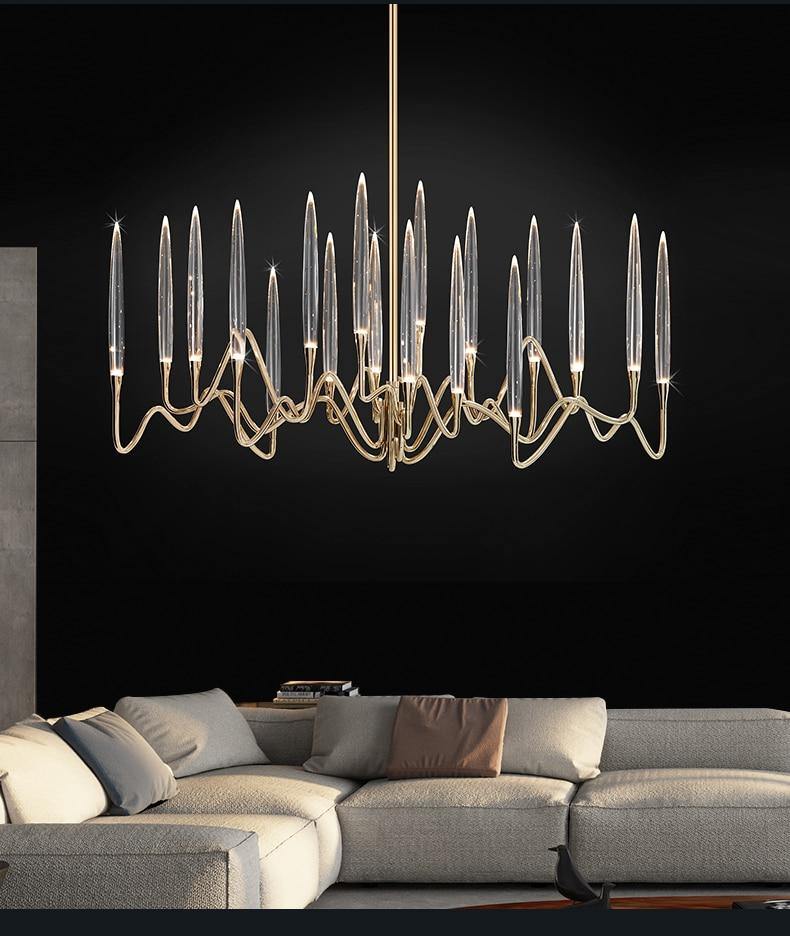 Upstream - Nordic Side - chandelier, crystal, pendant