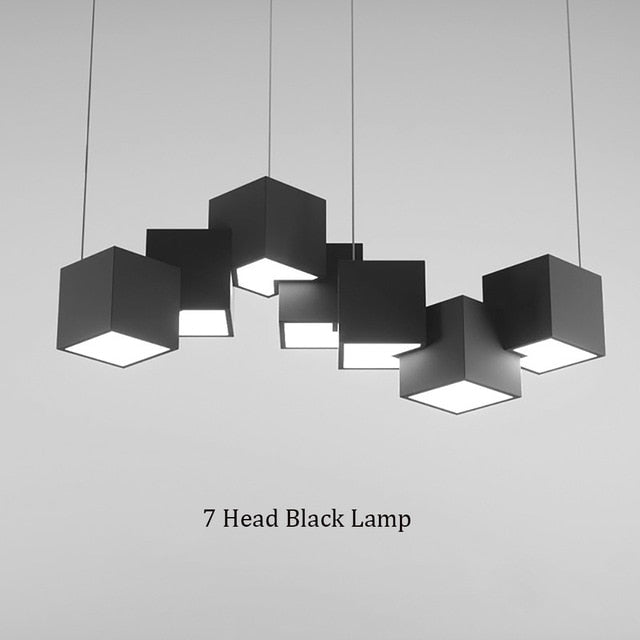 Modern Cube LED Chandelier