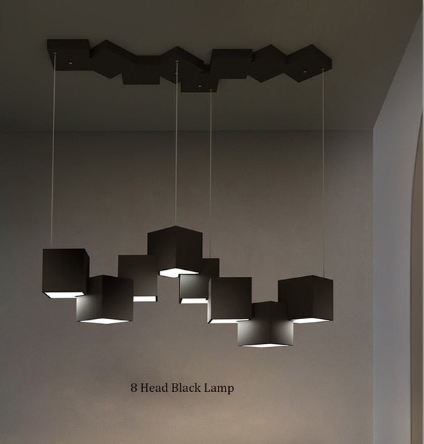 Modern Cube LED Chandelier