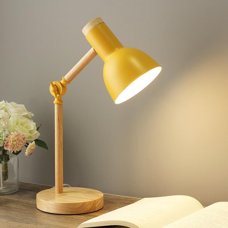 Wooden Nordic Desk Lamp