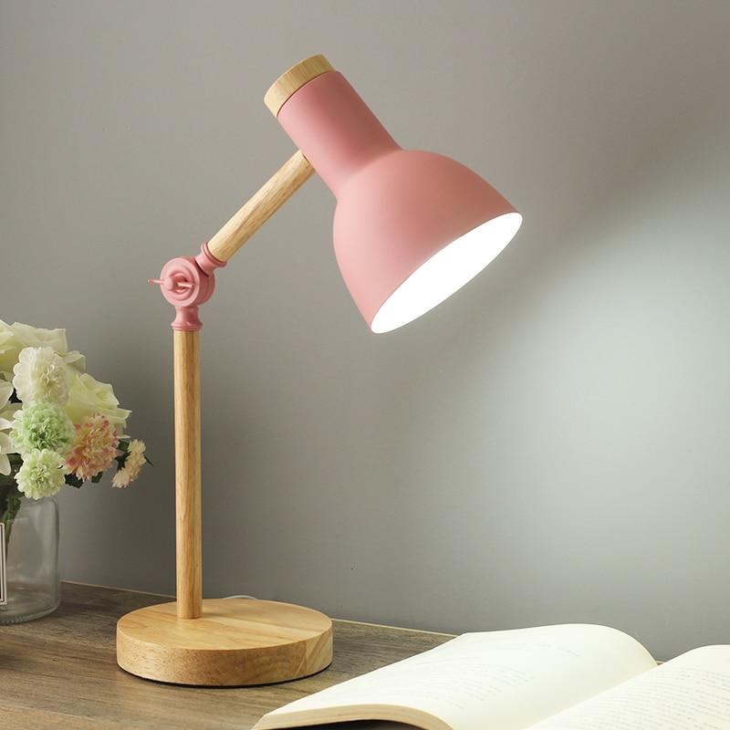 Wooden Nordic Desk Lamp