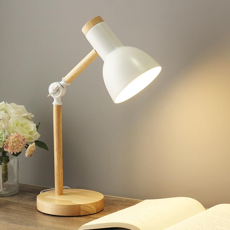 Wooden Nordic Desk Lamp