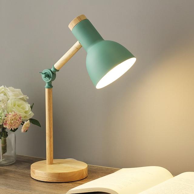 Wooden Nordic Desk Lamp