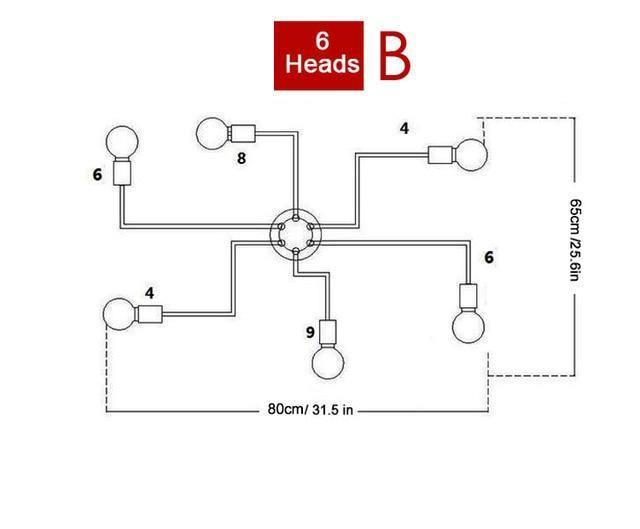 Inverse - Nordic Side - chandelier, orb