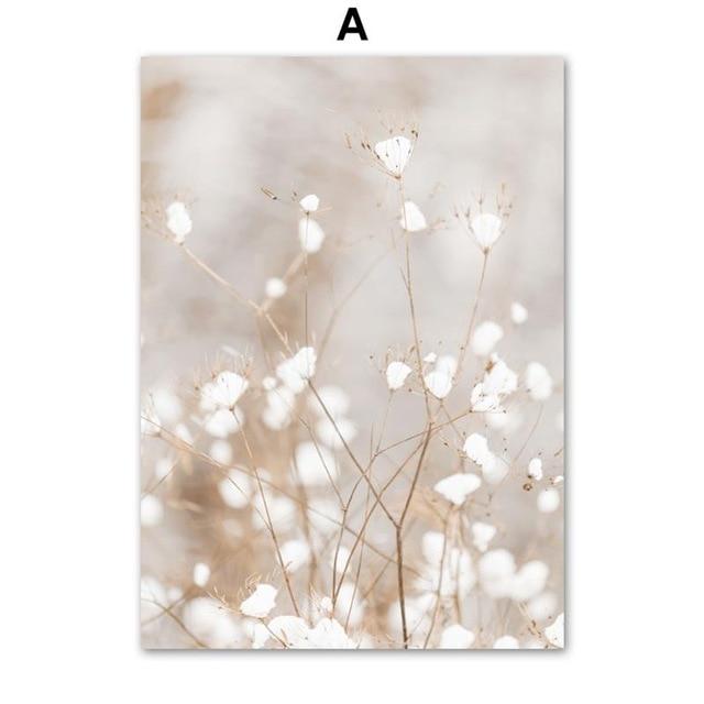 Autumn Beige Nordic Canvas Print