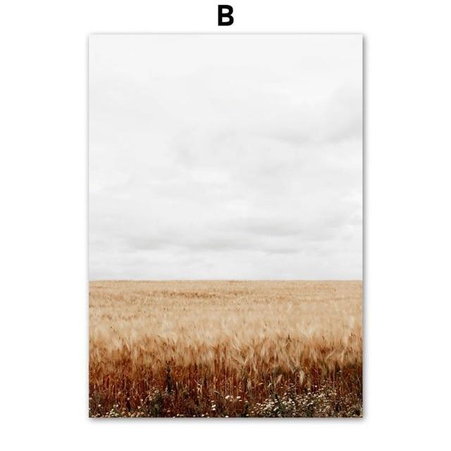 Autumn Beige Nordic Canvas Print