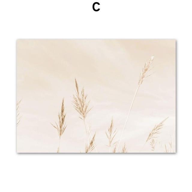 Autumn Beige Nordic Canvas Print