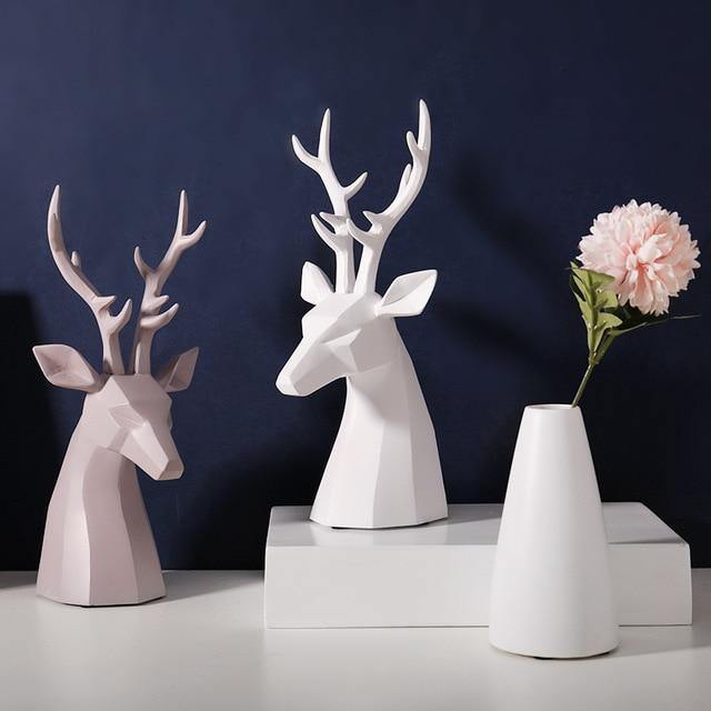 Decorative Deer Figurine - Nordic Side - 