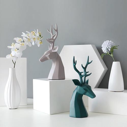 Decorative Deer Figurine - Nordic Side - 