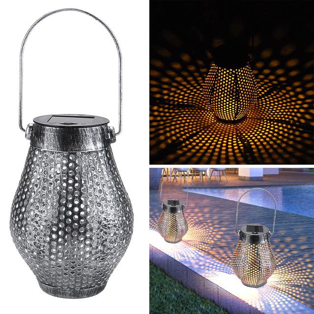 Zaid - Solar Outdoor Shadow Cast Lantern - Nordic Side - 06-22