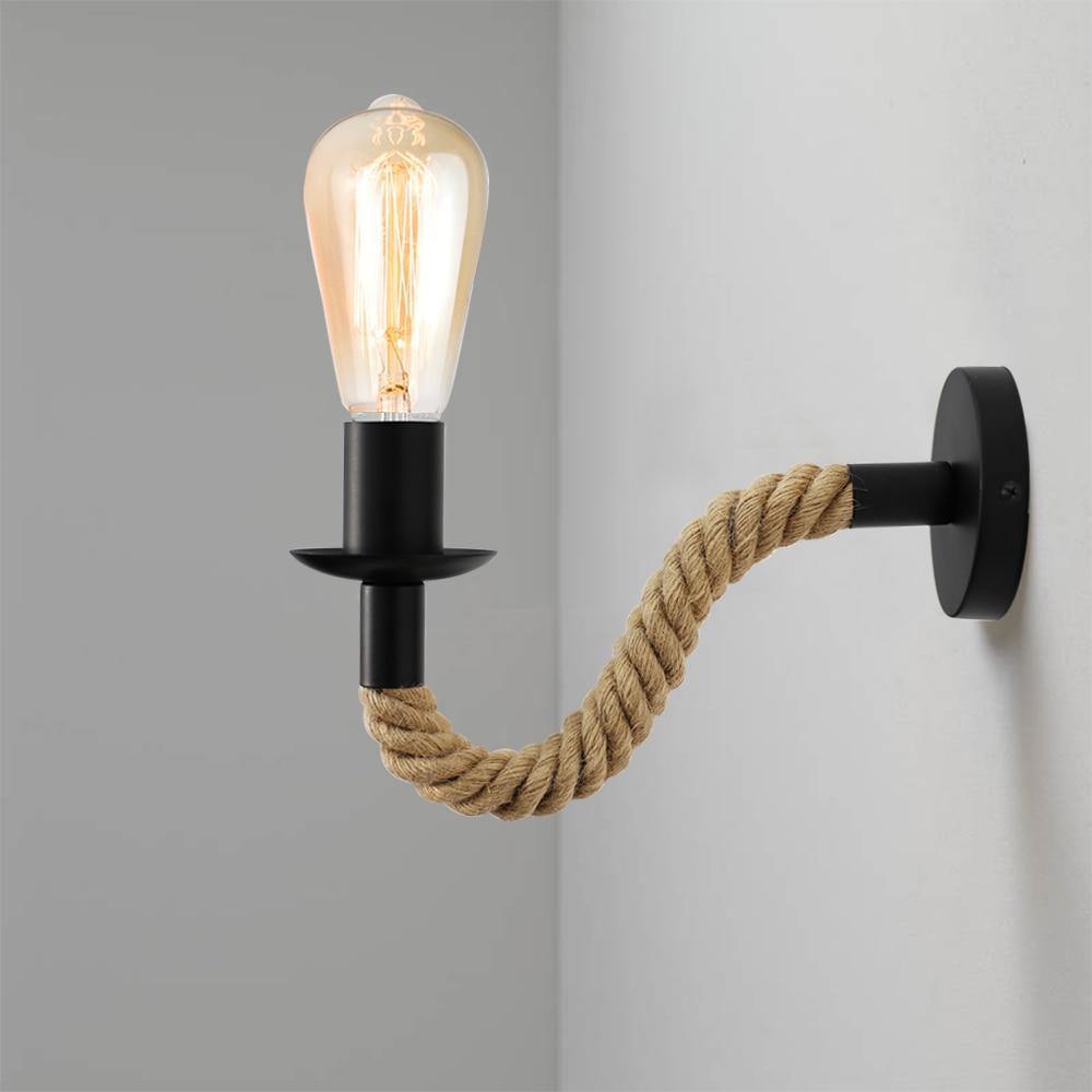 Hemp Rope Sconce - Nordic Side - 