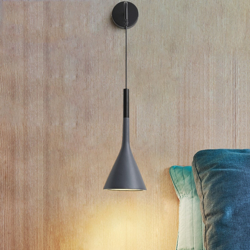 Bedside pendant wall lights