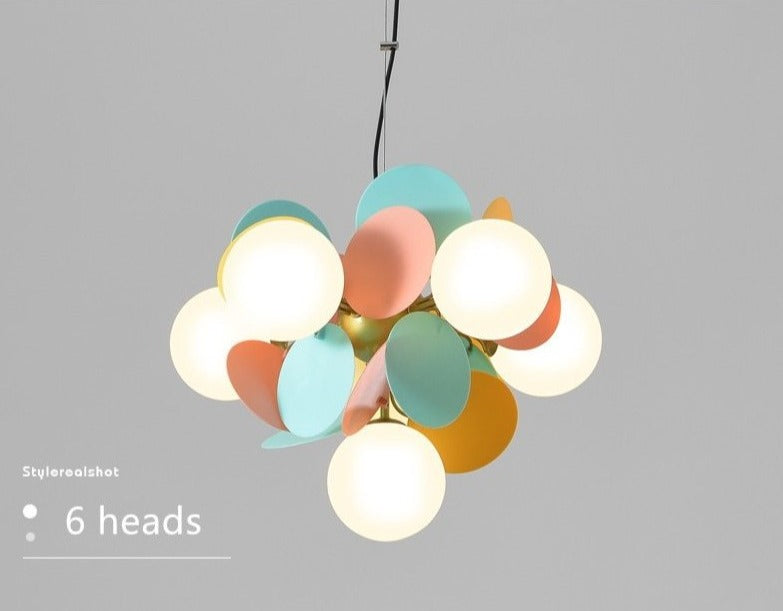 Multicolor Tree Frosted Glass Pendant Light