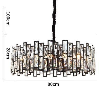 Mimis' Mirrored Girdle - Nordic Side - black, Chandelier, crystal, pendant