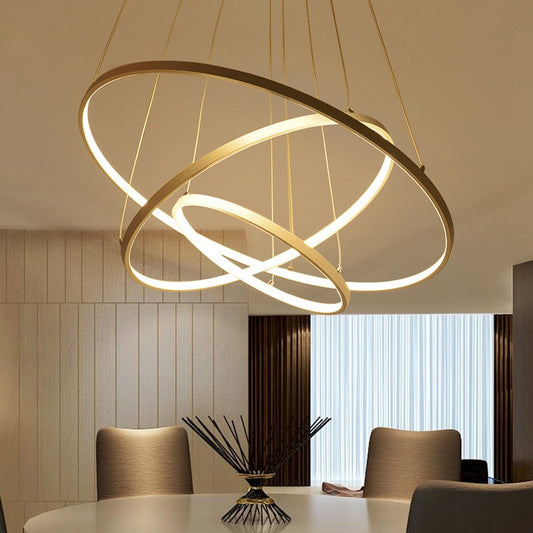 Modern LED Ring Chandelier