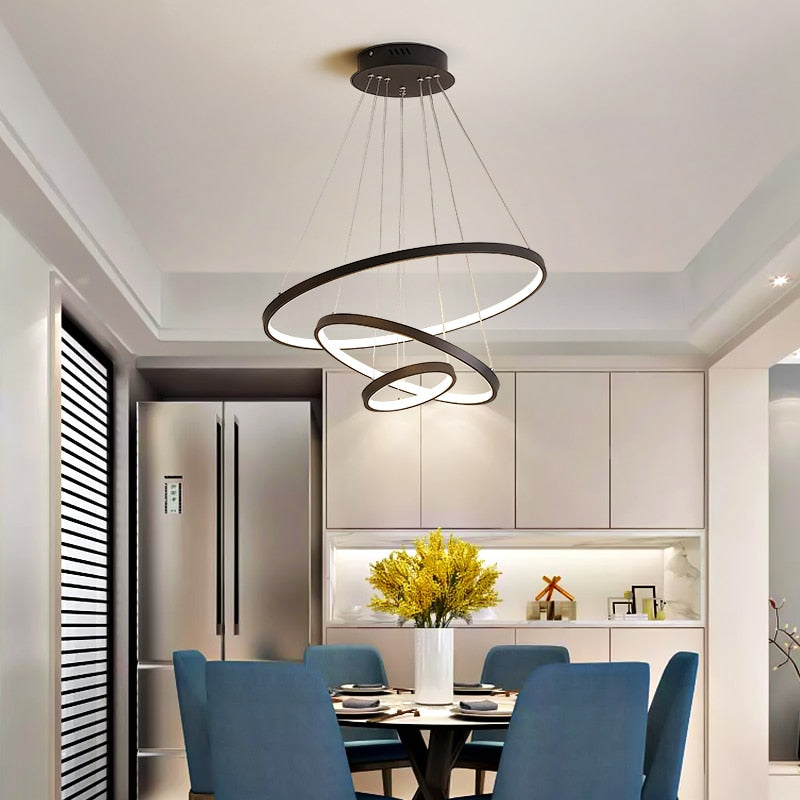 Modern LED Ring Chandelier