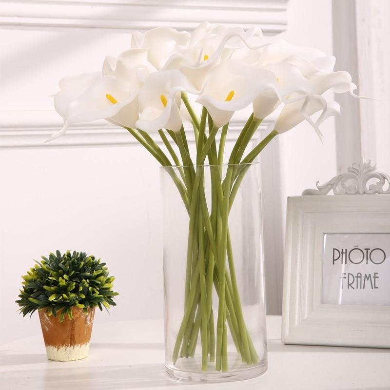 Artificial Realistic Arum-Lily Bouquet - 10 Stems