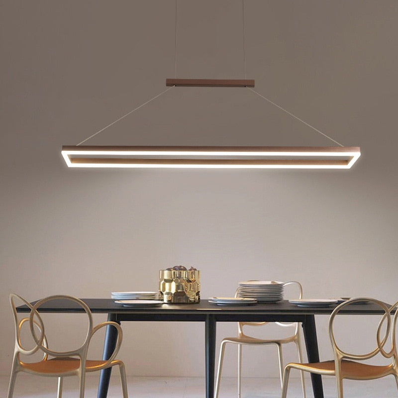 Modern Hanging Frame LED Light Fixture