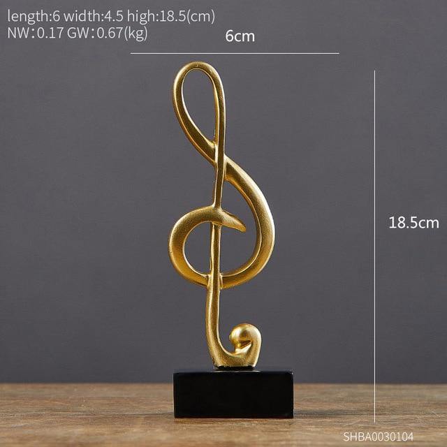 Decorative Music Note Figurines - Nordic Side - music, note