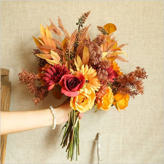 Artificial Warm Bouquet