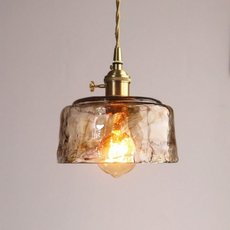 Vintage Hand-Blown Glass Pendant Lights