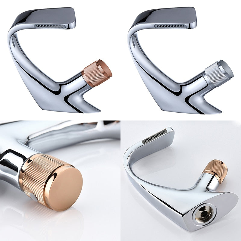 Xavier- Modern Curved Bathroom Faucet