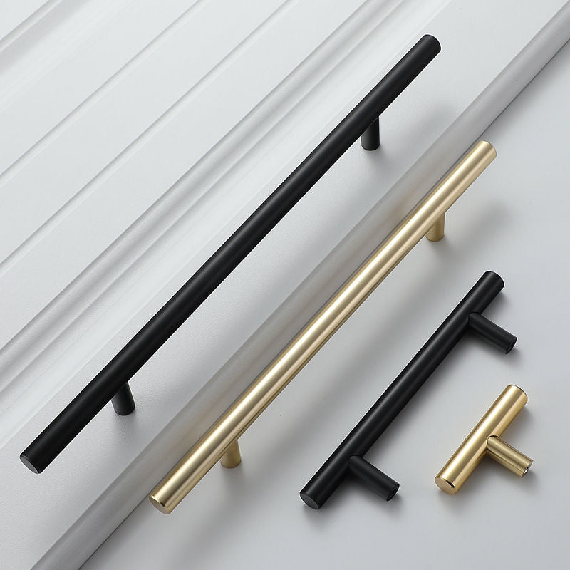 Modern Black & Gold Cabinet & Drawer Handles