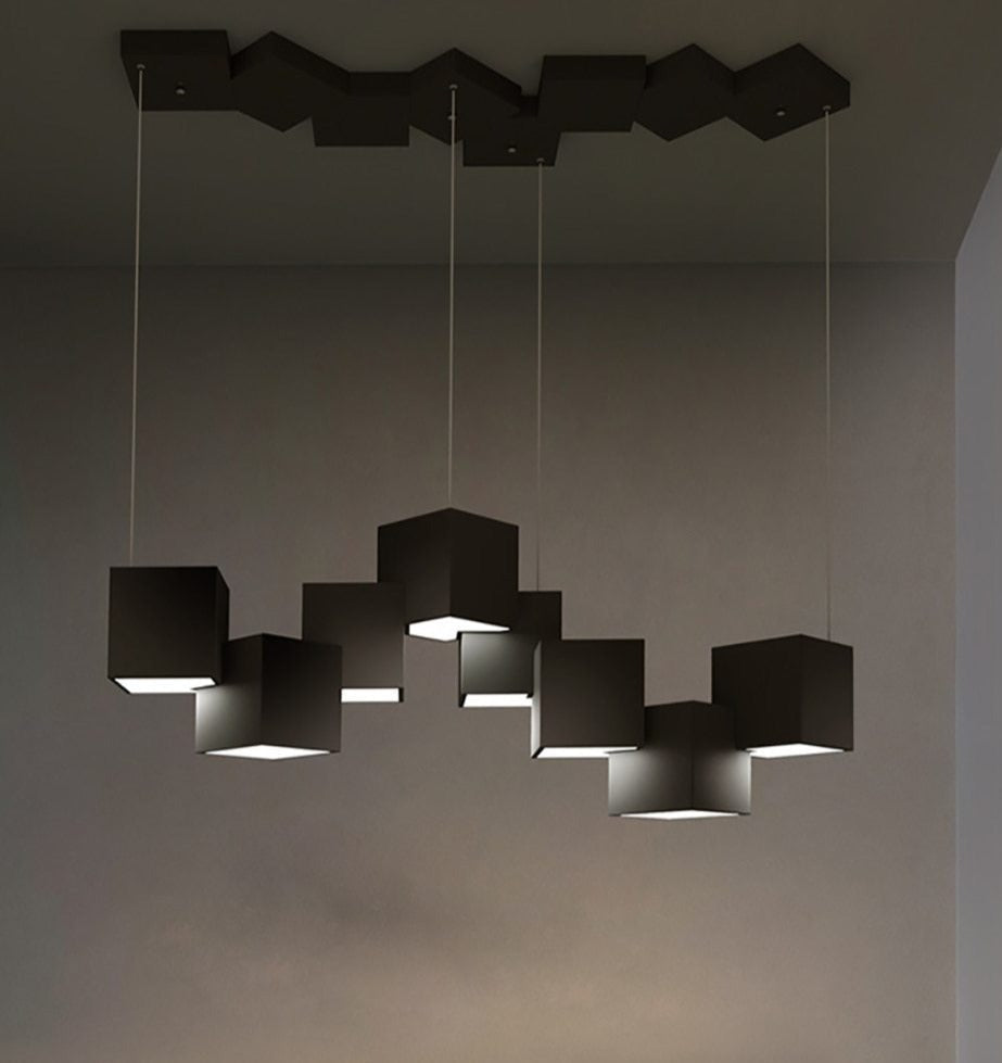 Modern Cube LED Chandelier