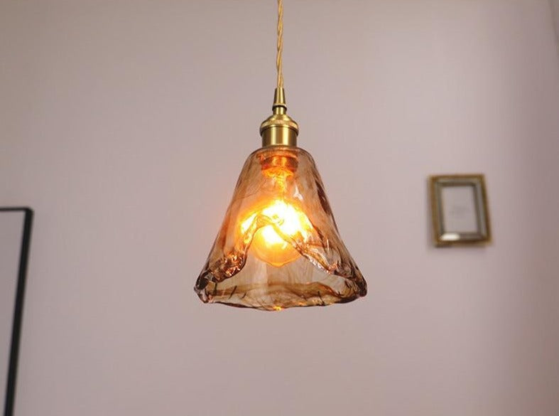 Vintage Hand-Blown Glass Pendant Lights