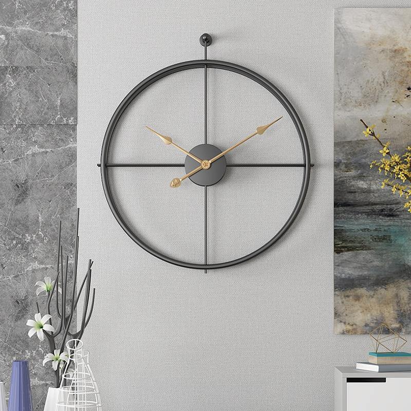 Contemporary Metal Wall Clock - Nordic Side - clock, contemporary, metal