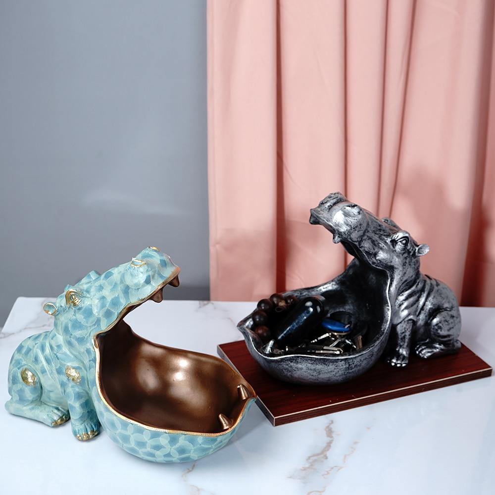 Hippo Storage Figurine - Nordic Side - hippo