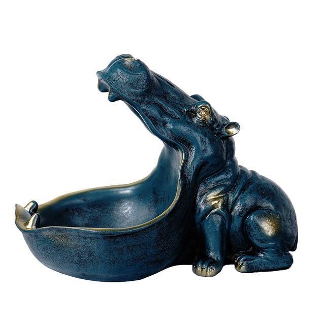 Decorative Hippo Storage Figurine - Nordic Side - hippo