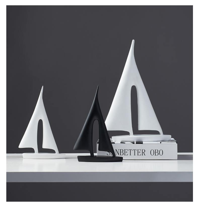 Abstract Sailboat Figurine - Nordic Side - sailboat