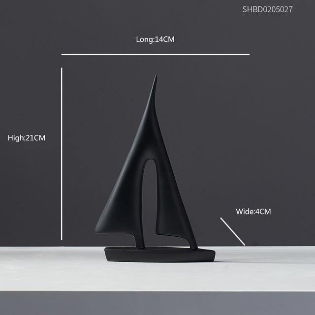 Abstract Sailboat Figurine - Nordic Side - sailboat