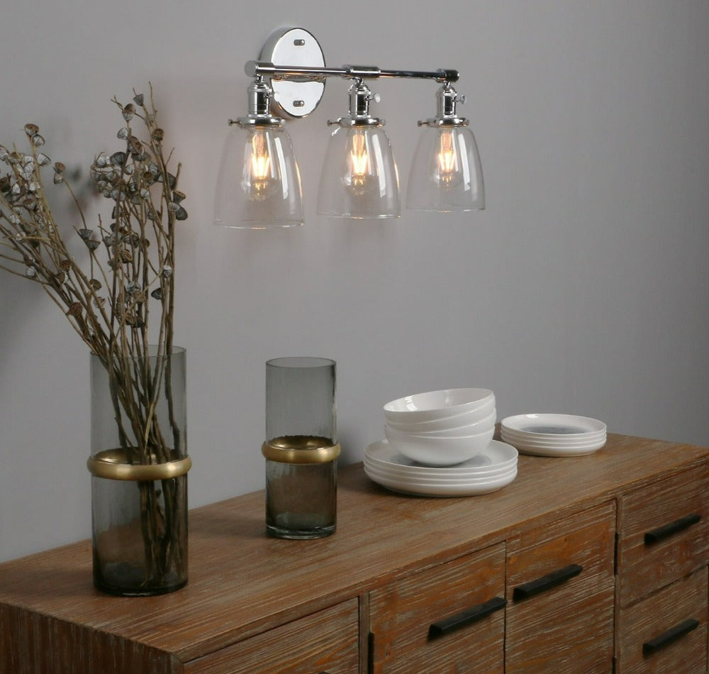 Three-Bulb Wilson Vintage Wall Sconce