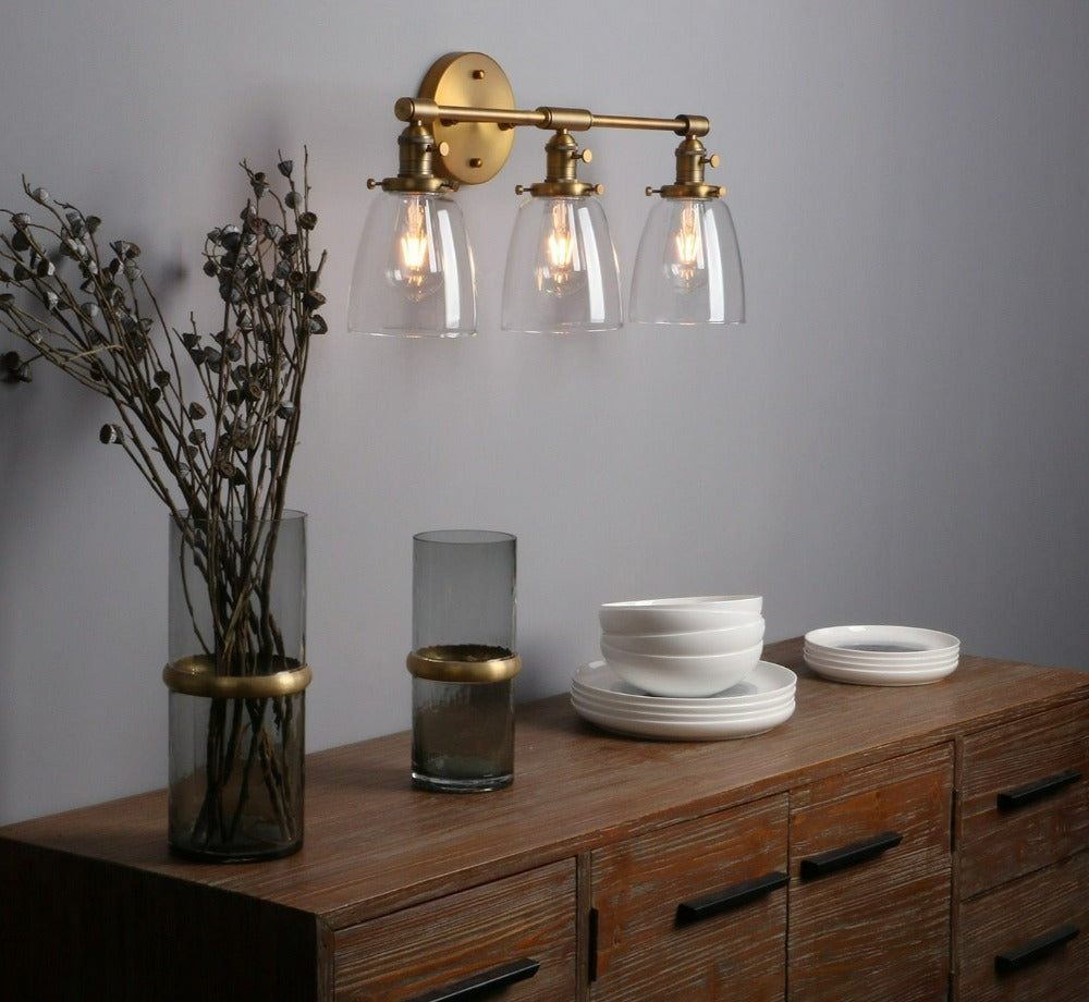 Three-Bulb Wilson Vintage Wall Sconce