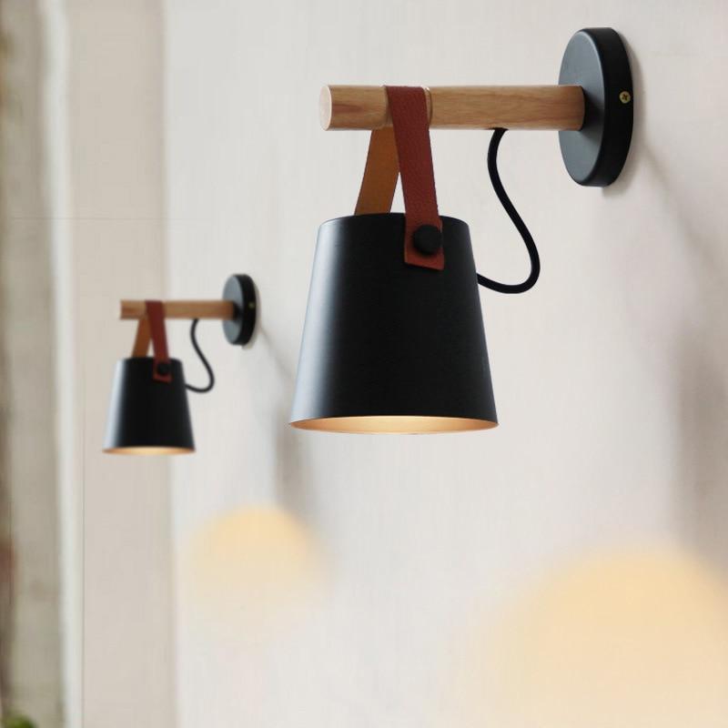 Wooden Nordic Hanging Wall Sconce