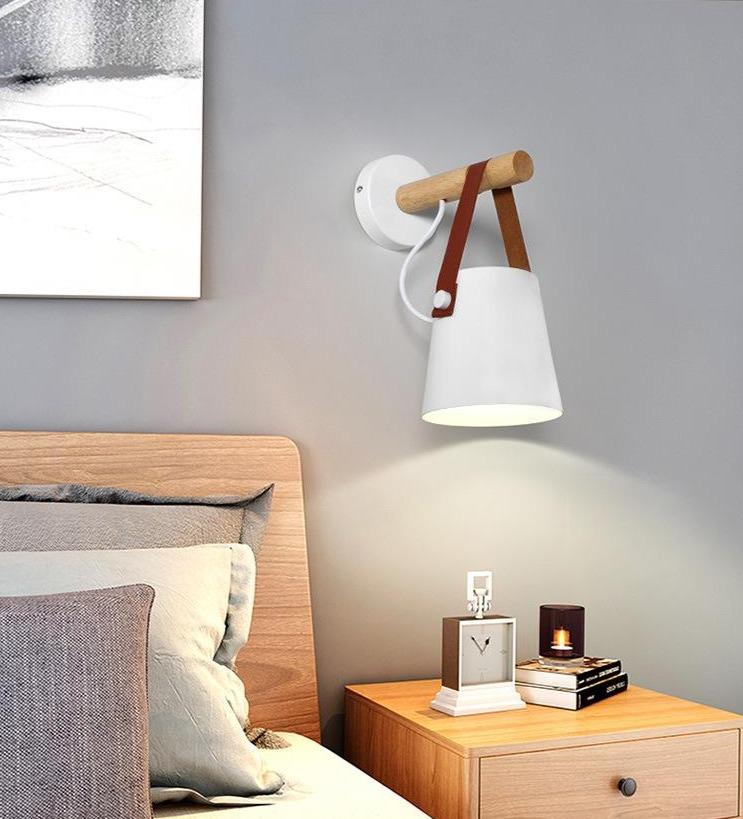 Wooden Nordic Hanging Wall Sconce