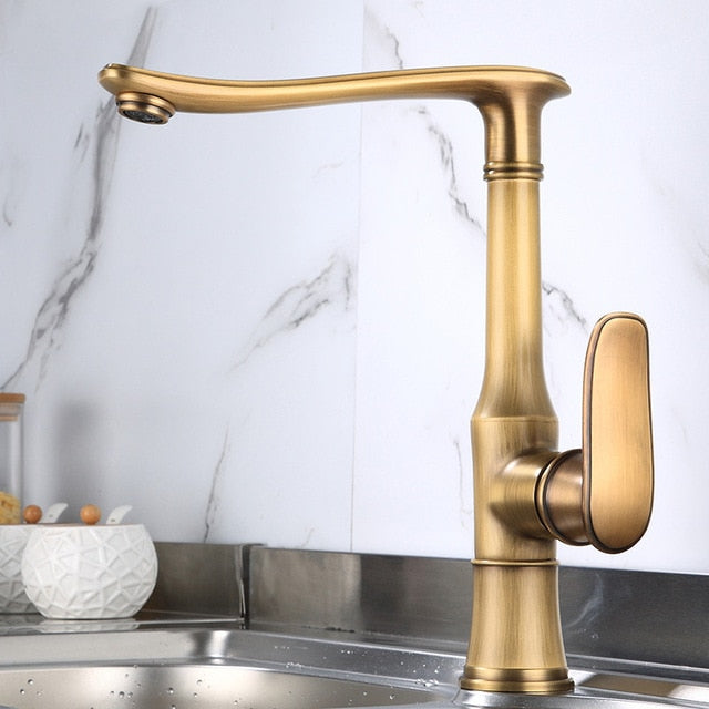 Aries - Retro Brass Kitchen Faucet