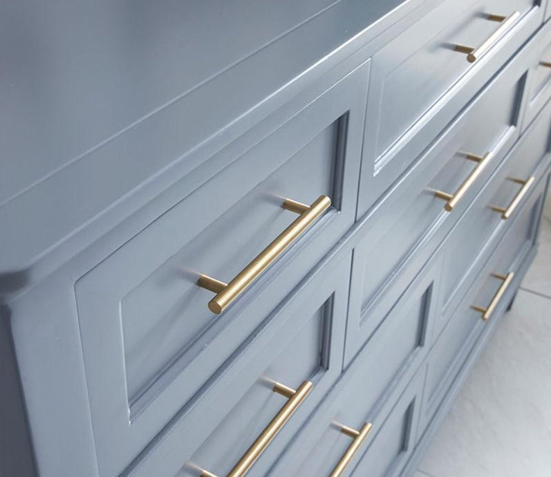 Modern Black & Gold Cabinet & Drawer Handles