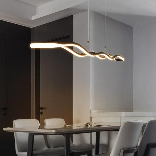 Modern LED Wave Chandelier