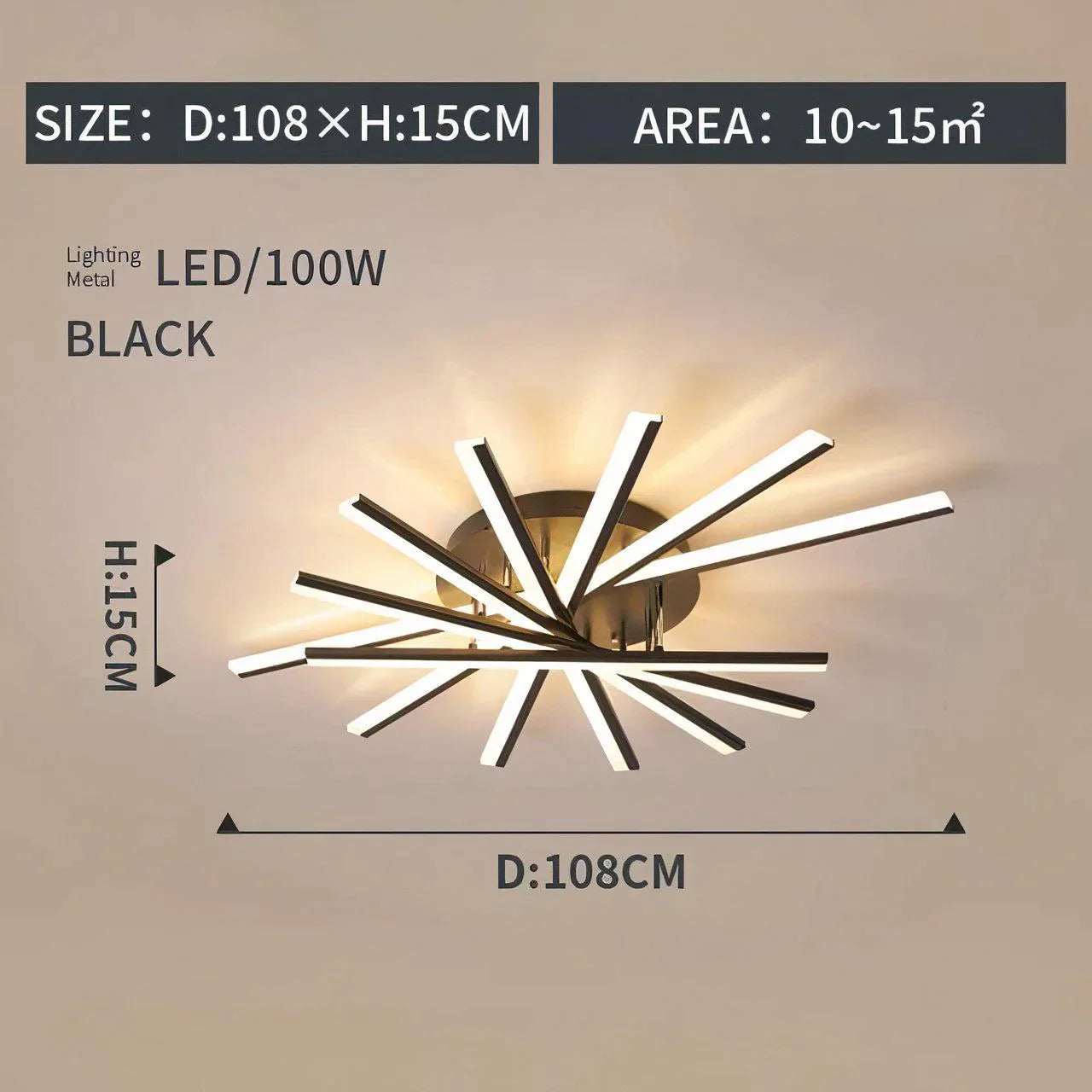 Lev Modern LED Ceiling Light