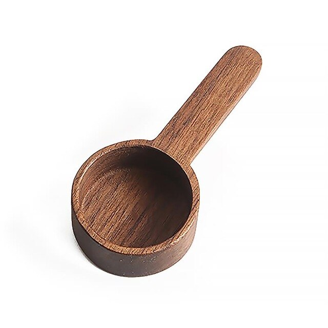 Wooden coffee scoop