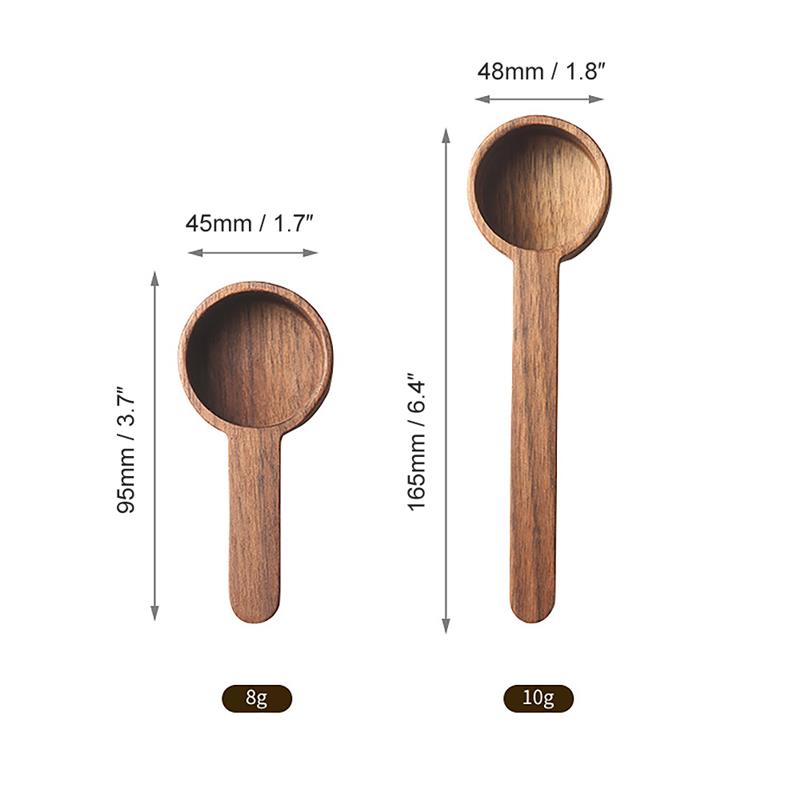 Wooden coffee scoop