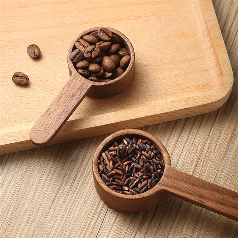 Wooden coffee scoop